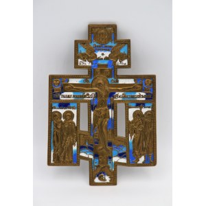 Author unknown, Icon of Jesus on the Cross Russia early 20th century brass