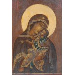 Autor nieznany, Madonna Włodzimierska obraz ikona olej 1920 r