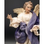 Author unknown, Wooden carving, angel in robes, 18th/19th century.