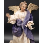 Author unknown, Wooden carving, angel in robes, 18th/19th century.