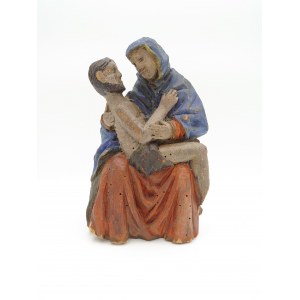 Autor unbekannt, Pieta - Skulptur - 18./19. Jahrhundert, Holz