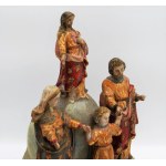 Author unknown, Holy Family wooden sculpture 1900year