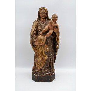Author unknown, Madonna and Child 18th century, wood