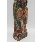 Author unknown, Old wooden statue of a saint XV-XVIw.
