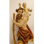 Author unknown, Saint Christopher with child large sculpture