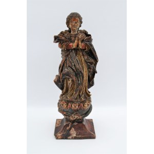 Autor nieznany, Maryja Niepokalana rzeźba drewno XVIII wiek