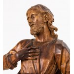 Autor unbekannt, Heiligenfigur aus Holz 19. Jahrhundert 109 cm