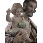 Author unknown, Wooden sculpture of St. Joseph with the baby Jesus