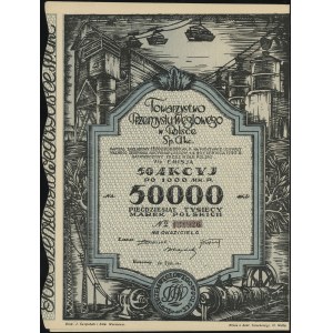 Polen, 50 Aktien zu 1.000 polnischen Mark = 50.000 polnische Mark, 20.06.1923