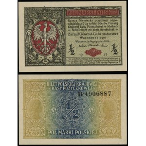 Poland, 1/2 Polish mark, 9.12.1916