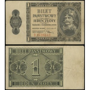 Polska, 1 złoty, 1.10.1938