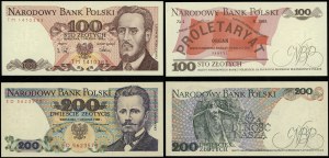 Polska, zestaw: 100 i 200 złotych, 1.12.1988