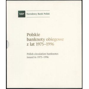 Polska, zestaw banknotów obiegowych PRL - banknoty polskie, 1975-1996