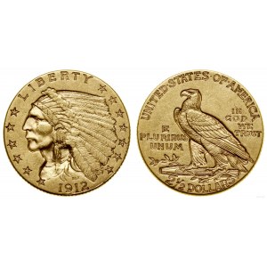 Vereinigte Staaten von Amerika (USA), 2 1/2 Dollar, 1912, Philadelphia