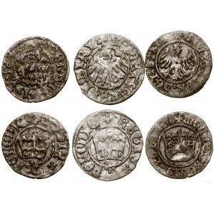 Poland, set: 3 x half-penny (various rulers)