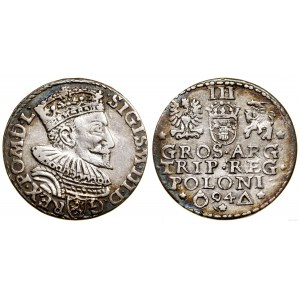Polska, trojak, 1594, Malbork