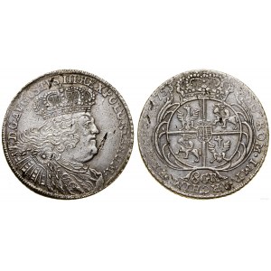 Polska, dwuzłotówka (8 groszy), 1753, Lipsk