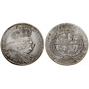Polen, zwei Zloty (8 Groszy), 1753, Leipzig