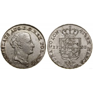 Poland, two-zloty (8 groszy), 1791 EB, Warsaw