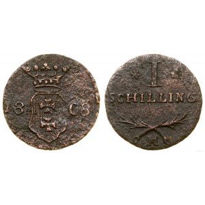 Poland, 1 shekel, 1808 M, Gdansk, Poland