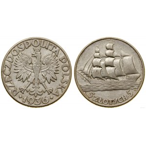 Polen, 5 Zloty, 1936, Warschau