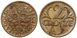Polska, 2 grosze, 1938, Warszawa