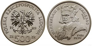 Polska, 500 złotych, 1989, Warszawa