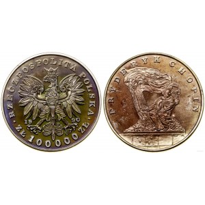 Polska, 100.000 złotych, 1990, Solidarity Mint