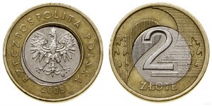 Poland, 2 zloty, 2008, Warsaw