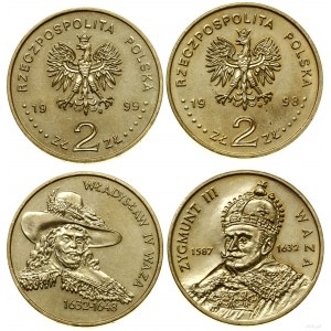 Polska, zestaw 2 x 2 złote, 1998, 1999, Warszawa