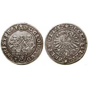 Silesia, 3 krajcars, 1657 EW, Brzeg