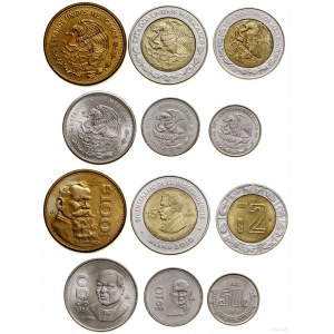 Mexiko, Satz von 6 Münzen, Mexiko
