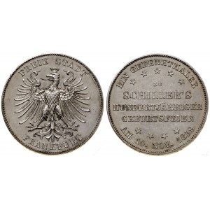 Niemcy, talar pamiątkowy, 1859, Frankfurt