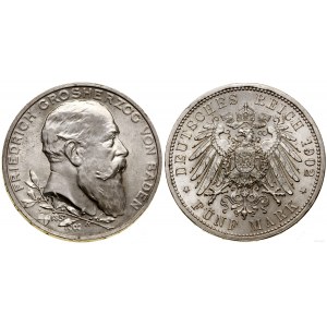 Germany, 5 marks, 1902 G, Karlsruhe
