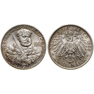 Niemcy, 2 marki, 1908 A, Berlin