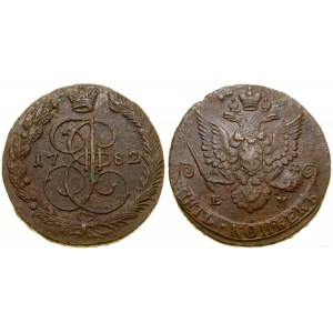 Russland, 5 Kopeken, 1782 EM, Jekaterinburg