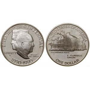 United States of America (USA), $1, 1990 P, Philadelphia
