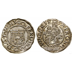 Hungary, denarius, 1540 KB, Kremnica