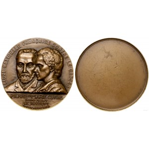 Francja, medal nagrodowy francuskiej organizacji do spraw walki z rakiem, 1972