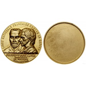 Francja, medal nagrodowy francuskiej organizacji do spraw walki z rakiem, 1972
