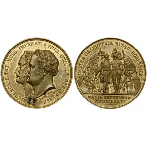 Germany, medal to commemorate Russian-Prussian maneuvers near Kalisz, 1835