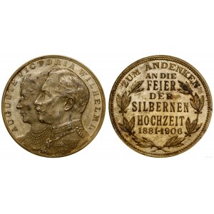 Deutschland, Medaille auf die Silberhochzeit des Kaiserpaares, 1906