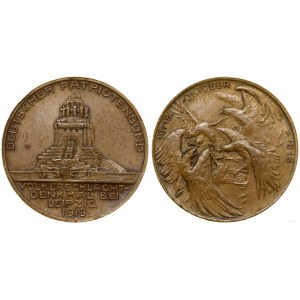 Germany, medal to commemorate the 100th anniversary of the Battle of Leipzig and the unveiling of the Monument to the Battle of the Nations, 1913