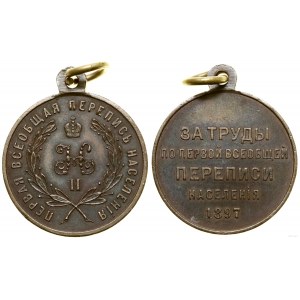 Russland, Medaille für die Teilnahme an der ersten Volkszählung, 1897