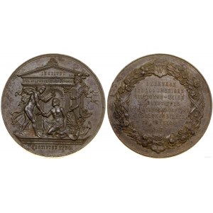 Silesia, medal for the 100th anniversary of the Institute for Assistance in the Development of Trade, 1874, Breslau