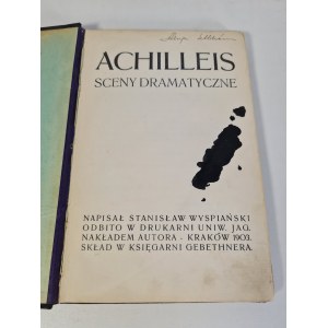 WYSPIAŃSKI Stanisław - ACHILLEIS 1903-Wydanie I