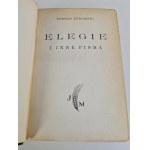 ŻEROMSKI Stefan - ELEGIE I INNE PISMA LITERACKIE I SPOŁECZNE Wydawnictwo J.Mortkowicza 1928