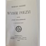 ZALESKI Bohdan - WYBÓR POEZYI Reprint Cyklę miniatur Gebethner i Wolffa