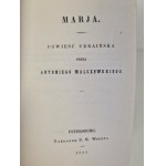 MALCZEWSKI Antoni - MARYA. Ukrajinský román Reprint Cyklus miniatúr