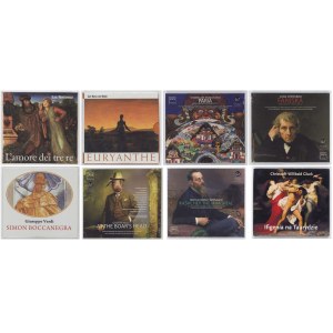 A selection of 8 CDs with recordings documenting a cycle of unknown and rarely performed operas as part of the Ludwig van Beethoven Easter Festival